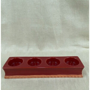 Molde Glazed Terra Cotta Tea Light Holder Made in Portugal